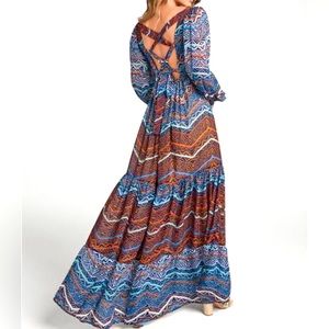 Multi Colored Bohemian Maxi Dress